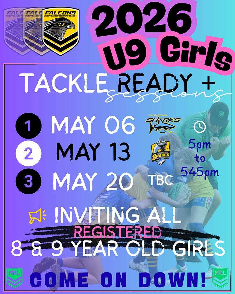 Girls U8/U9 Tackle Ready Sessions