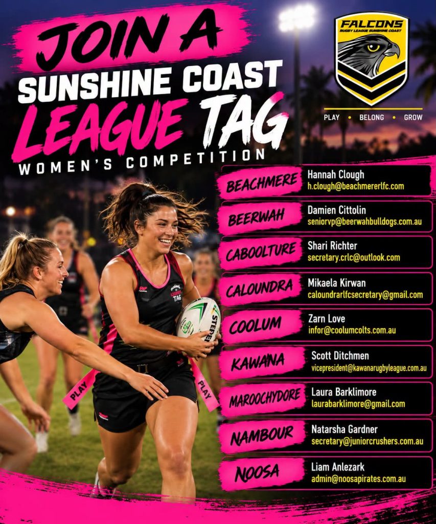Join a Sunshine Coast League Tag Womesn Competition